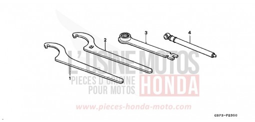 OUTILS CR80RBW de 1998